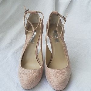 I.N.C. rose snake print heels